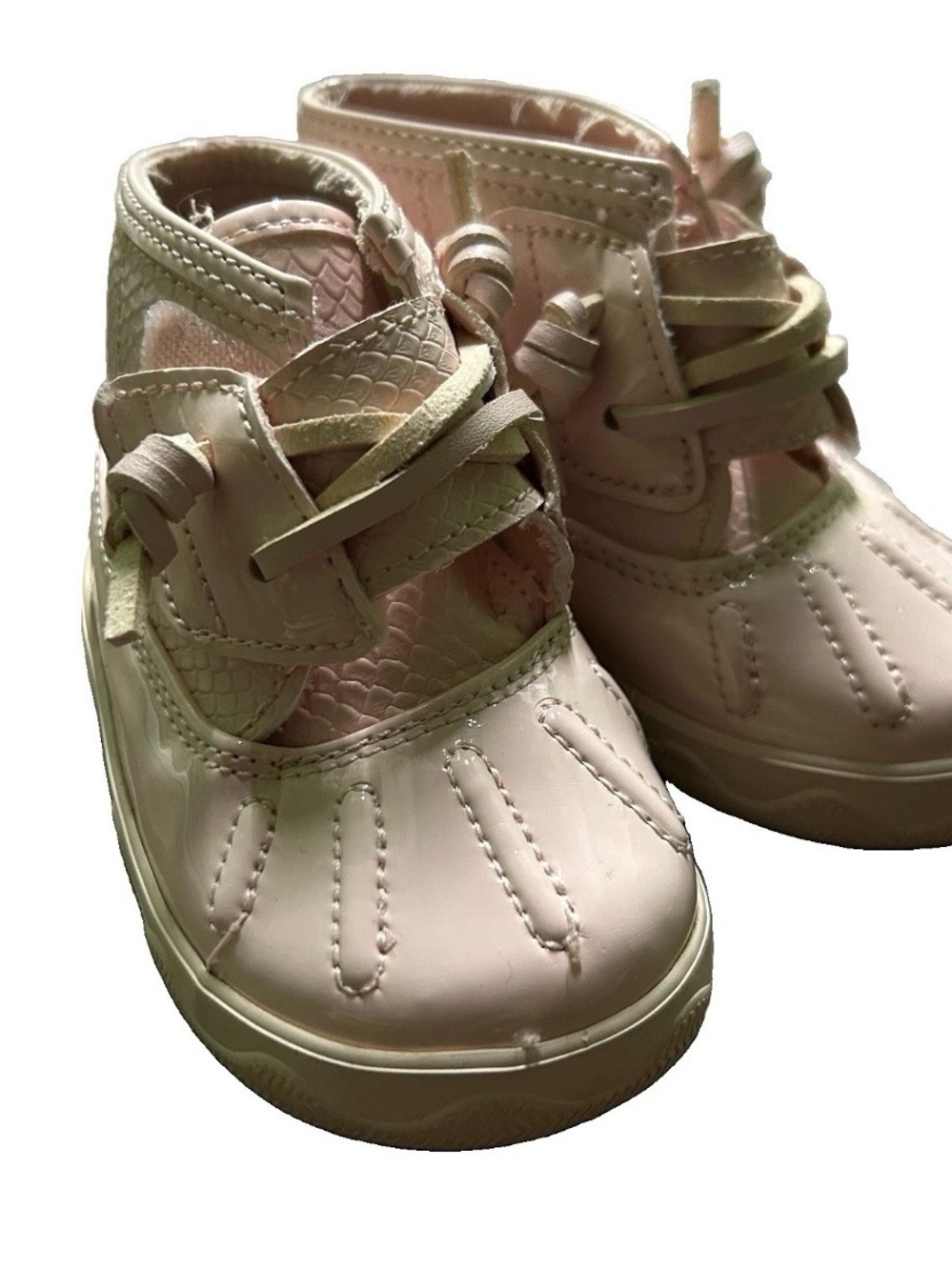 Sperry Baby Toddler Girl Pink Winter Boots Easy Off & On Size 3
